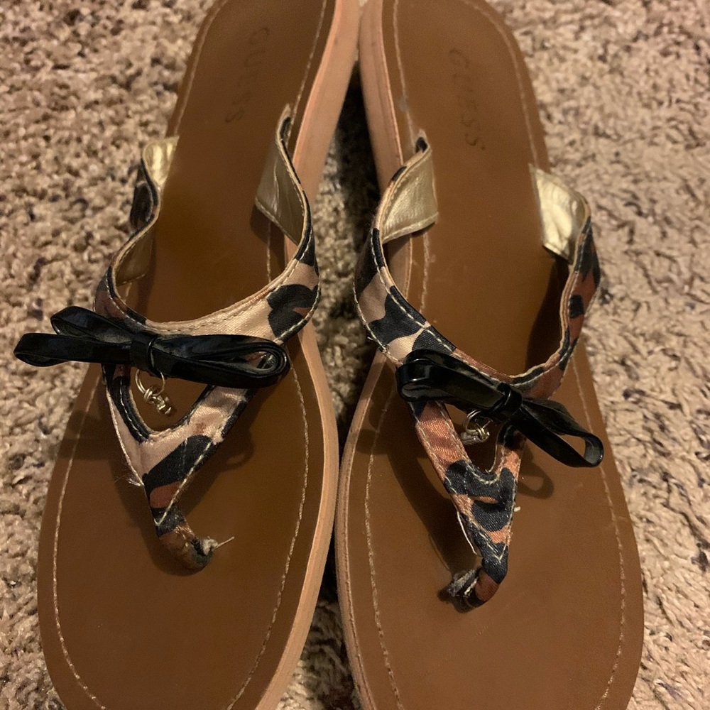 Guess leopard sandals